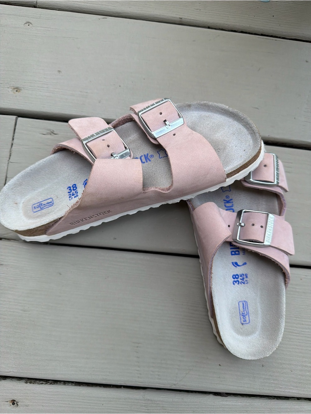 Birkenstock Arizona Sandals in Light Pink - Picture 2 of 3